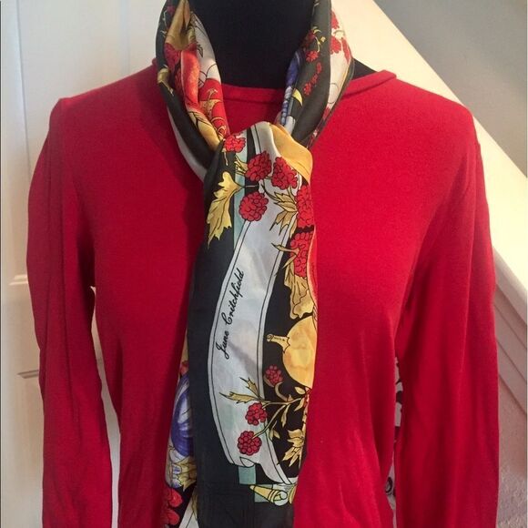 Beautiful silk scarf June Britchfield - Picture 1 of 4
